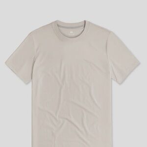 Fioboc StayCool 2.0 Curve-Hem Tee: Slim-Fit Oatmeal